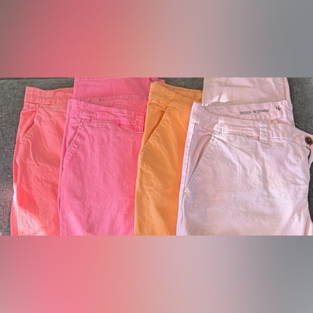 Gap women’s‎ Broken in straight chino Pants LOT size 16